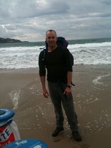 On the beach at Hendaye (shortly before the sea went over my boot) On the beach at Hendaye (shortly before the sea went over my boot)